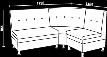 Кухонный угловой диван Нео КМ-05 ДУ в Саранске - предосмотр 2